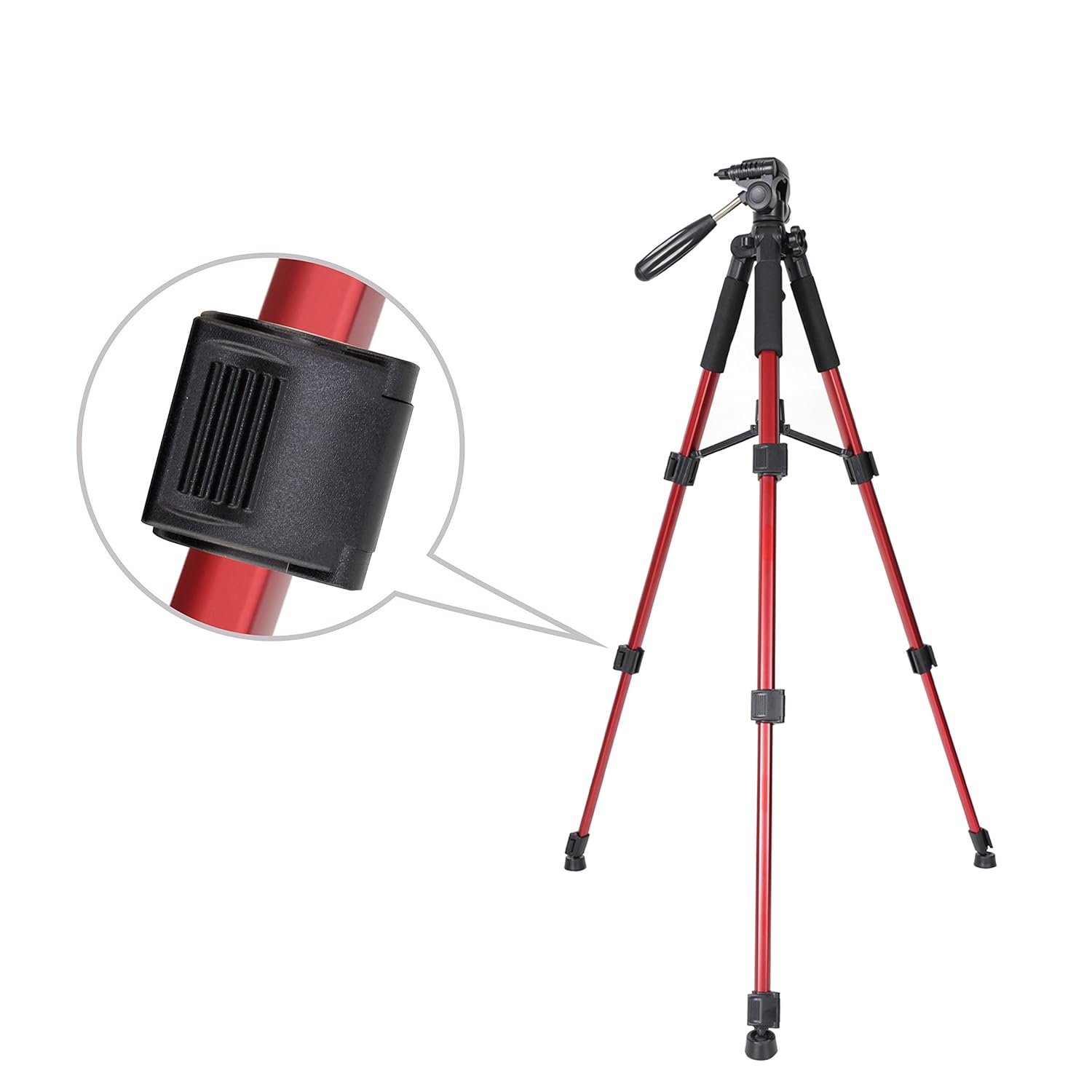 Product 55" Pan Head Aluminum Alloy Camera Tripod Lightweight for