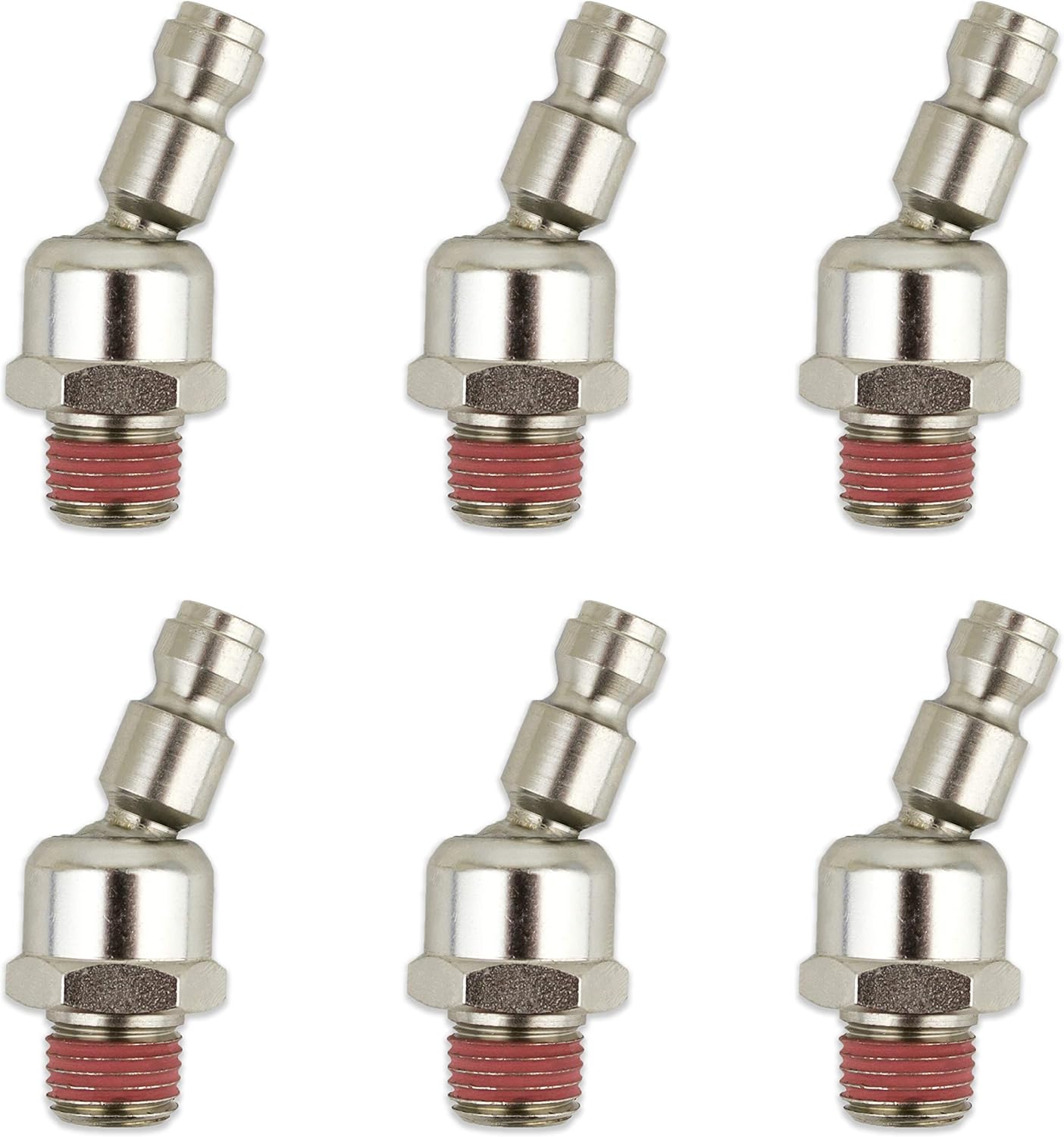 Automotive Swivel 1/4" NPT Male Quick Connect Air Tool Fittings 6