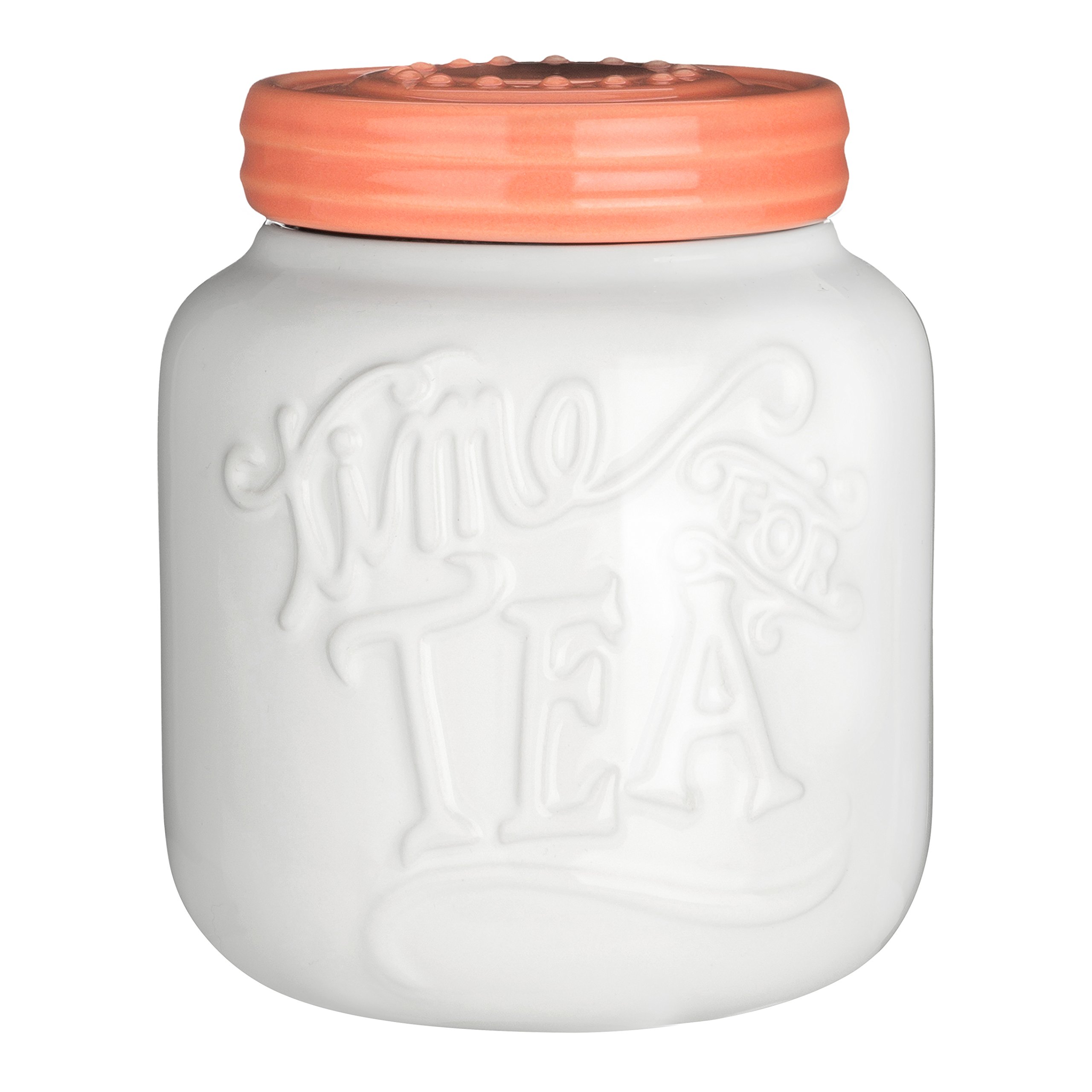 Premier Housewares Pretty Things Tea Canister, White