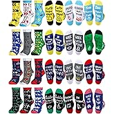 Vabean 24 Pairs Christian Faith Socks Bulk Inspirational Bible Verse Pastor Deacon Novelty Jesus Socks for Adults Men Women mothers day christian Appreciation Gifts