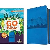 NLT GO Bible for Kids (LeatherLike, Blue Mountains): A Life-Changing Bible for Kids