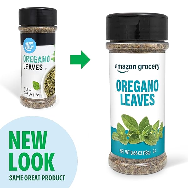 AMAZON GROCERY, OREGANO LEAVES, 0.65 OZ (PREVIOUSLY HAPPY BELLY, PACKAGING MAY VARY)