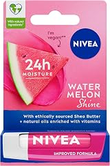 NIVEA Watermelon Shine Lip Balm 4.8g Vegan Pink Lip Care view 1