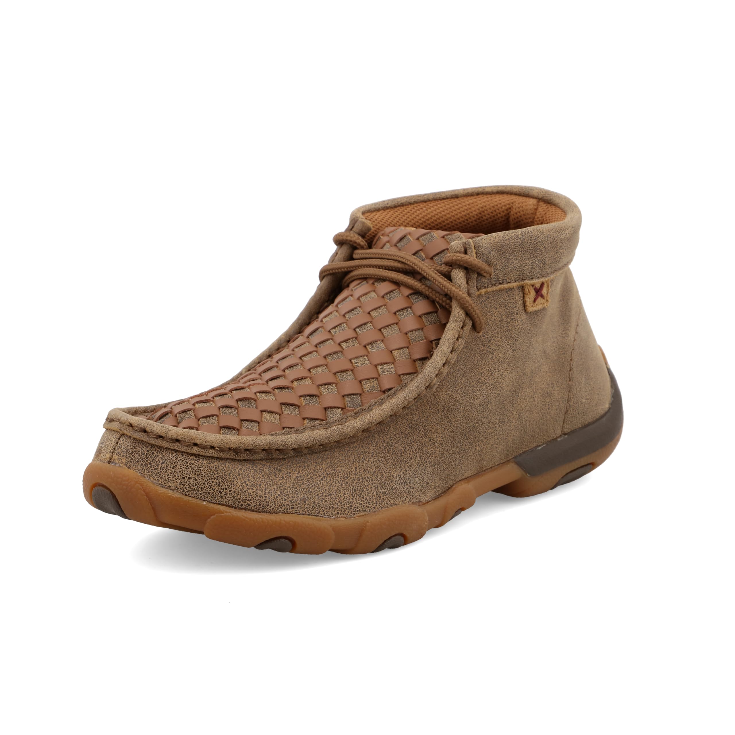 Twisted X Women's Chukka Driving Moc, Moc Toe, Bomber & Checkered Vamp, 5.5 M Image