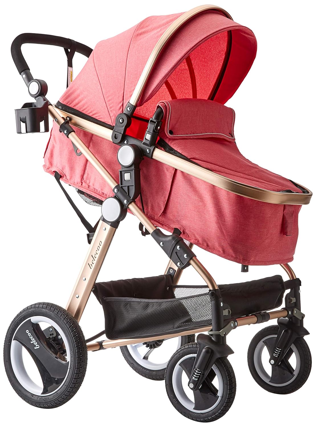 belecoo stroller rose gold