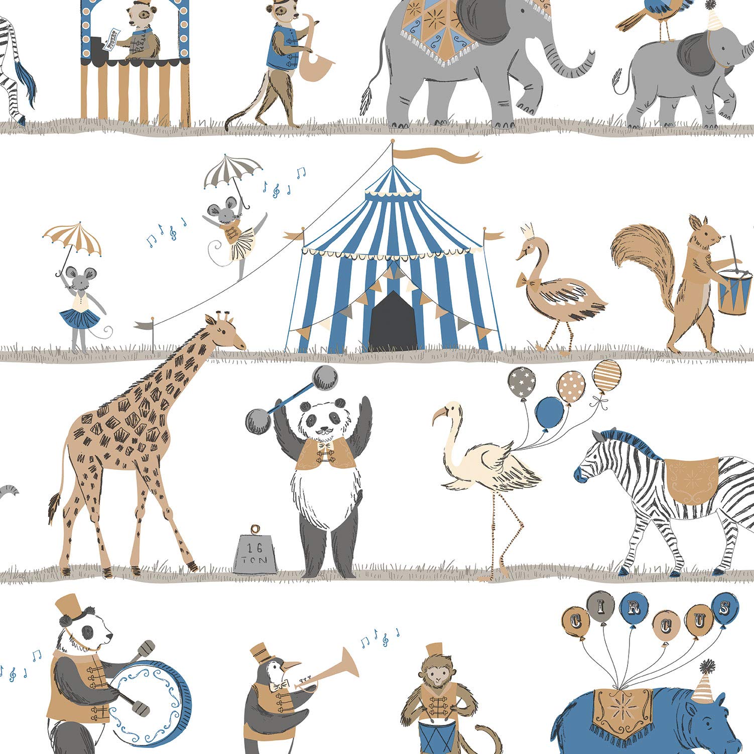 Galerie G56546 Just 4 Kids 2 Wallpaper, Blue
