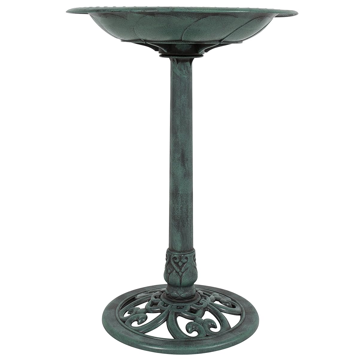 Best Choice Products Outdoor Garden Pedestal Bird Bath Vintage Decor