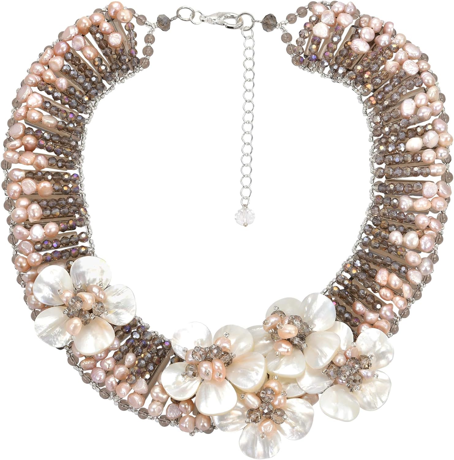 mother of pearl necklace amazon