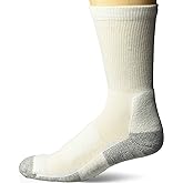 Men's Light Cushion Crew Walking Socks | LWXM White/Platinum / L