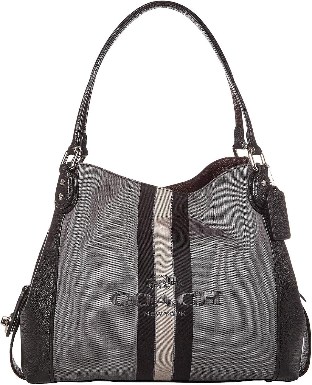 COACH Horse and Carriage Jacquard Edie 31 Shoulder Bag Black/Black