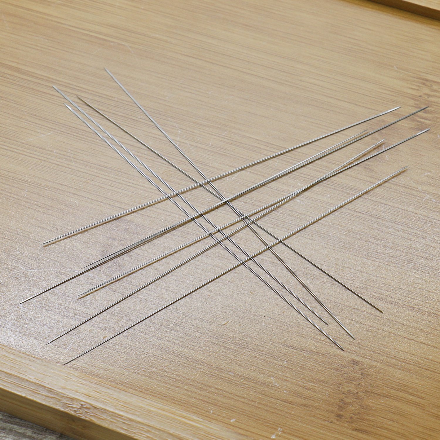 IDS 10PCS Large Big Eye Beading Needle Easy Thread Sewing Needles for