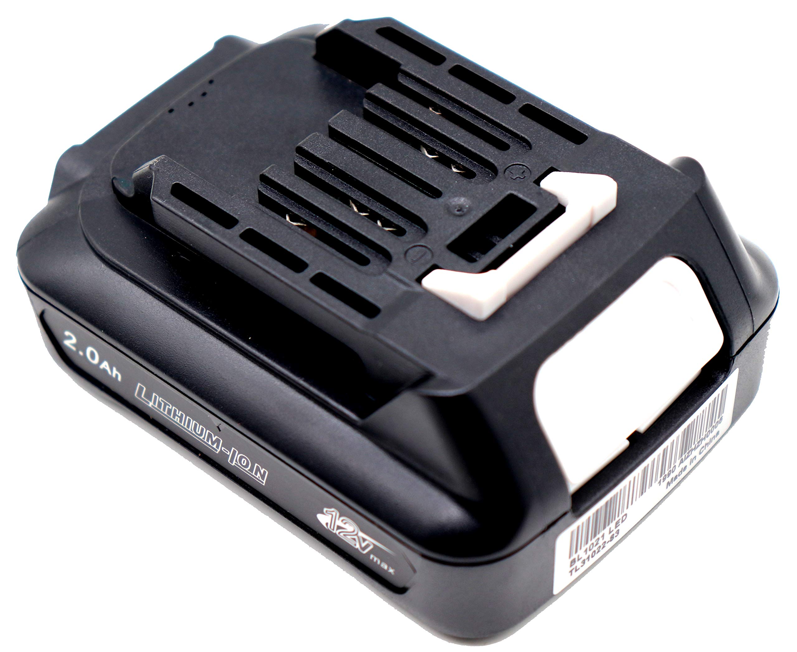 FengWings® BL1021B Battery 10.8V 12V 2.0A Replace For makita 12V Battery BL1015 BL1016 BL1020B BL1041B 197396-9 632F59-1, Compatible with MP100D MP100DZ DF031D DF0331D TD110D JR103D DC10WD