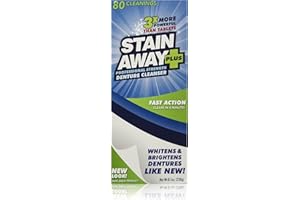 STAIN AWAY Stain-Away Plus Dental Cleanser, 8.1-Ounce (Pack of 3)