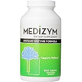Medizym Naturally Vitamins Systemic Enzyme Formula &ndash; Joint &amp; Immune Support Supplement 800