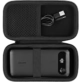 khanka Travel Case for Anker 20000mAh Portable Charger Power Bank,Black | EVA Hard Shell, Easy Carry Handle, Impact Resistant Protection, Soft Interior Lining, Secure Custom Fit, Protective Case Only