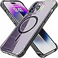 REBEL Clear Case for iPhone 14 Pro Max [Crystal Series Gen-4] Strong MagSafe Compatible, Anti-Scratch, Non-Yellowing, Protective Shockproof Bumpers, Metal Buttons, 6.7 Inch Phone 2023 (Crystal Black)