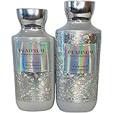 Bath & Body Works Platinum Body Lotion and Body Gel Wash 2 Piece Set
