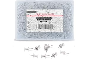 SUPHOUSE 400 Piece Push Pins Tacks for Bulletin Board,Clear Thumb Tacks, Plastic Head and Steel Point, Thumbtacks, Standard Push Tacks for Home Office School Organization