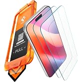 Spigen Tempered Glass Screen Protector for iPhone 18 Pro Max / 17 Pro Max | 2 Pack, AlignMaster S auto-align tray, 9H+ tempered glass, 100% clarity, Original touch, Case-friendly