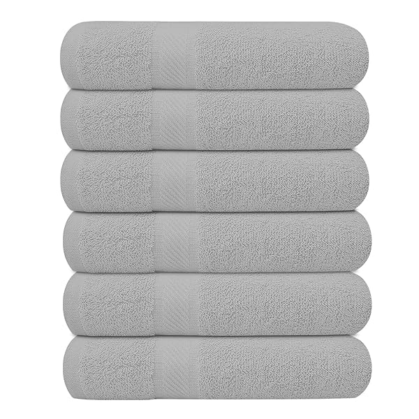 KAHAF COLLECTION PACK OF 6 BATH TOWELS 27...