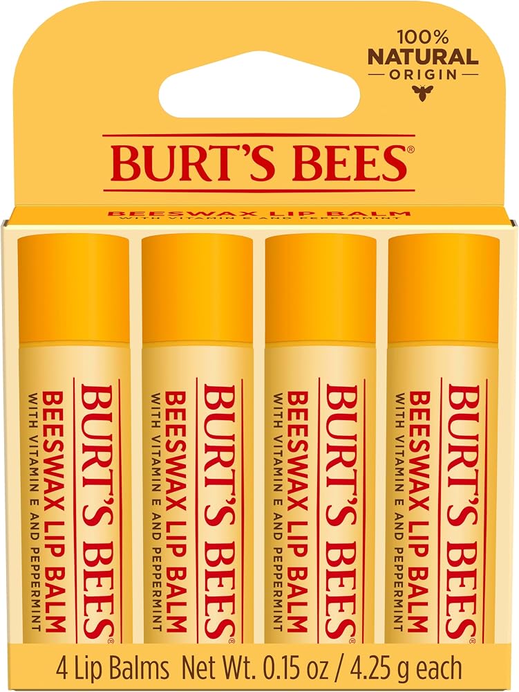 Burt's Bees 100% Natural Moisturizing Lip Balm (Original Beeswax)