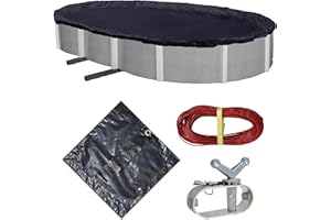 Blue Wave 8-Year 18-ft x 34-ft Oval Above Ground Pool Winter Cover