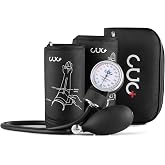 CUG Aneroid Sphygmomanometer, Manual Blood Pressure Cuff Manual (Dual Cuff) | Precision Copper &amp; Brass Movement, Medical-Grade PVC Tubing, Medical Ultrasound Equipment, Ideal for Doctors, Nurses