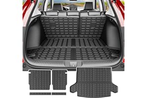 powoq Cargo Liner Compatible with 2023-2026 Honda HRV Car Trunk Mat TPE Backrest Mat Replacement for 2023-2026 Honda HRV Accessories (Rear Backrest Mat+Rear Trunk Mat)