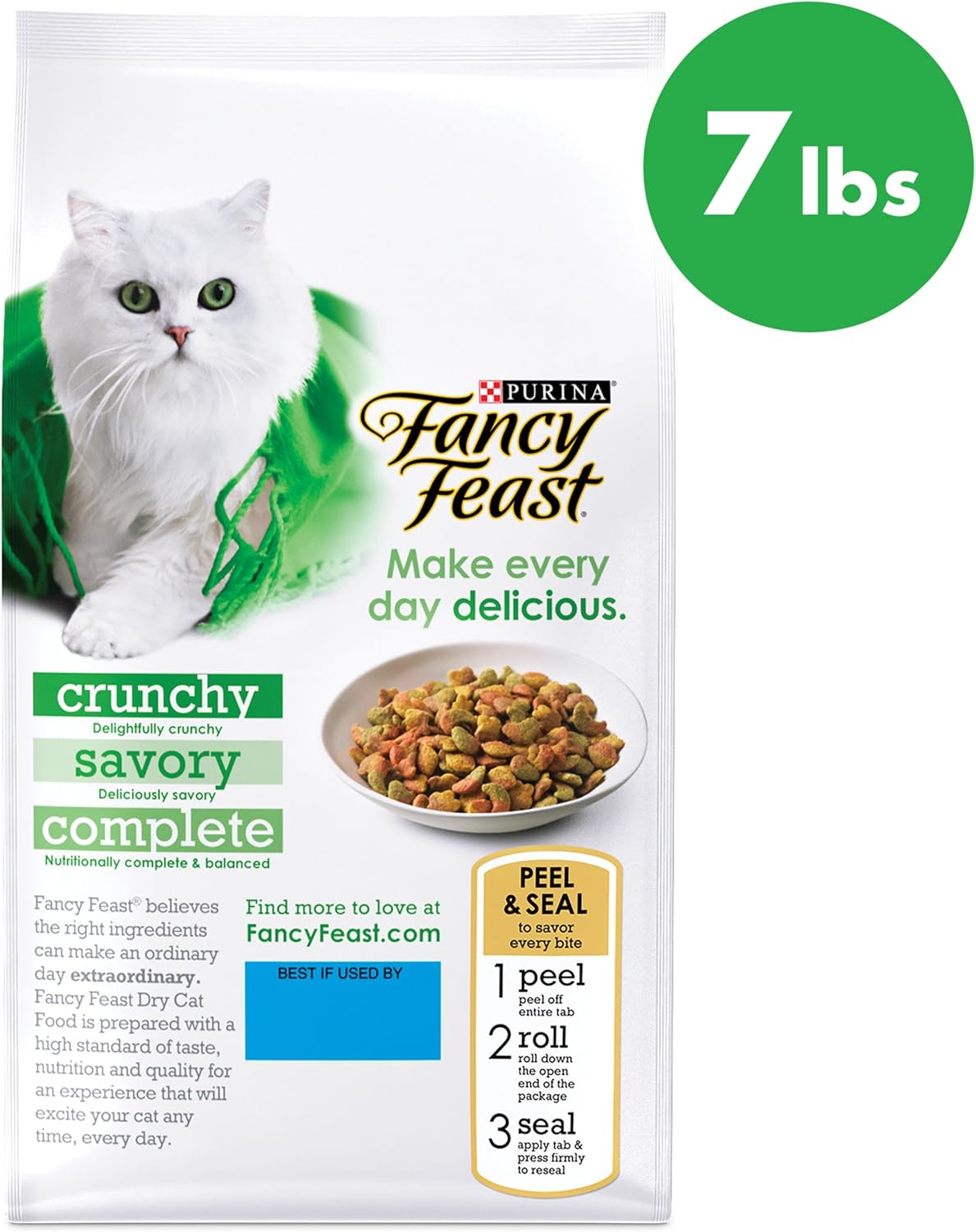 Purina Fancy Feast Dry Cat Food, With Ocean Fish & Salmon - 7 lb. Bag : Dry Pet Food : Pet Supplies