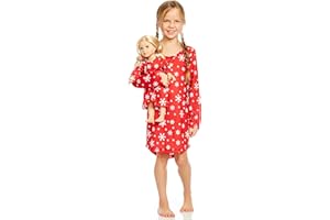 Leveret Matching Doll & Girls Nightgown Kids & Toddler Pajamas Unicorn Sleepwear (4-14 Years) *Fits American Girl Doll