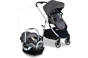 Britax Willow Grove SC Baby Travel System, Infant Car Seat and Stroller Combo with Alpine Base, ClickTight Technology, SafeWash, Pindot Stone
