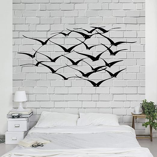Amazon Com Dekadron Metal Wall Art Cranes 3d Wall Silhouette