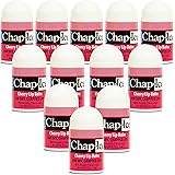 Chap-Ice | Premium and Traditional Lip Balm for Chapped, Dry, or Windburned Lips | Cherry Flavored | Made in USA — 12 Mini St