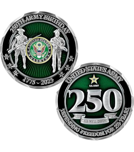 Amazon.com: 250th Anniversary U.S. Army Challenge Coin 1775-2025