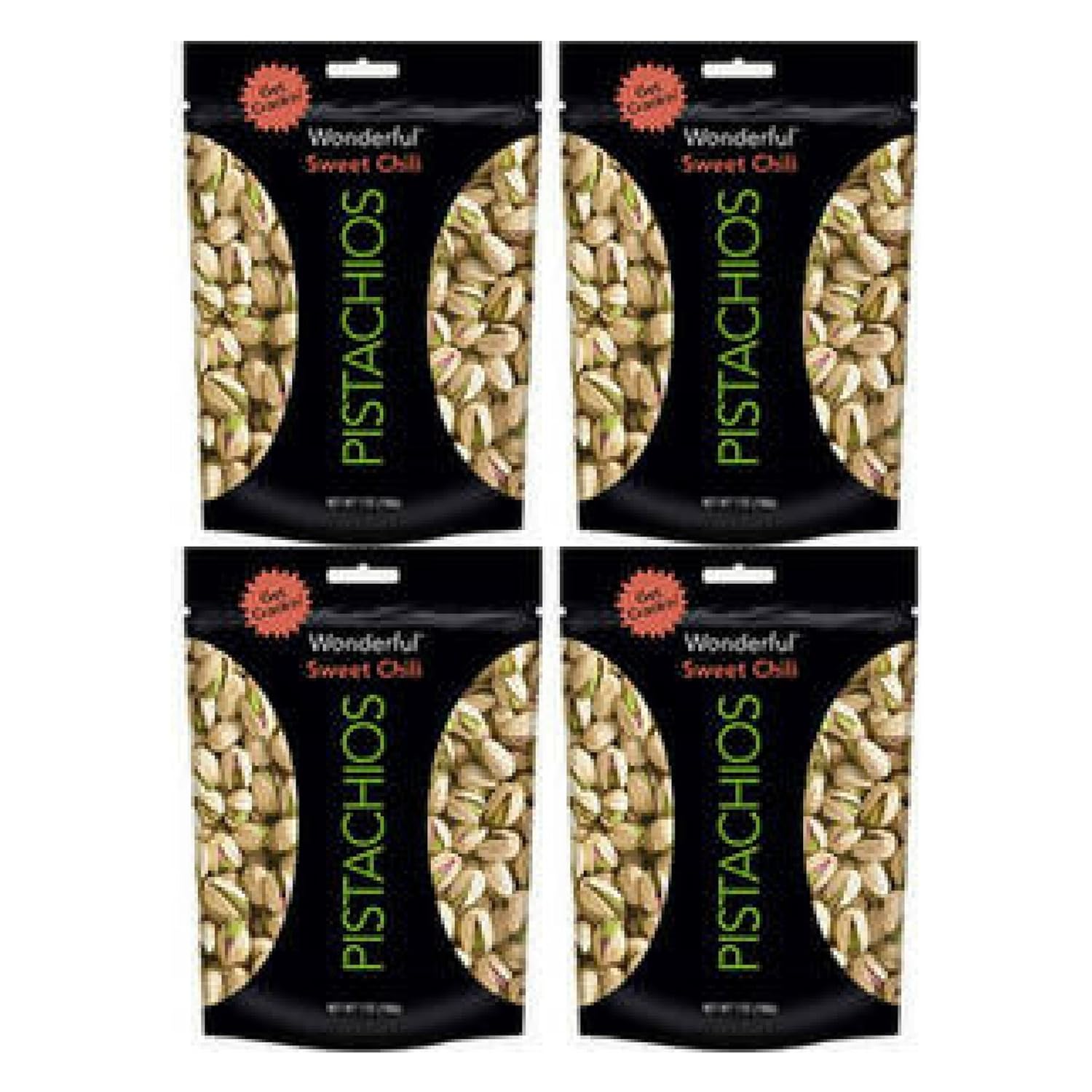 Wonderful Pistachios Sweet Chili, 7.0 OZ 4 count