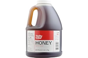 Thrifty Bee Honey, 80 Ounce (5 LB) Large Bulk Honey Jug