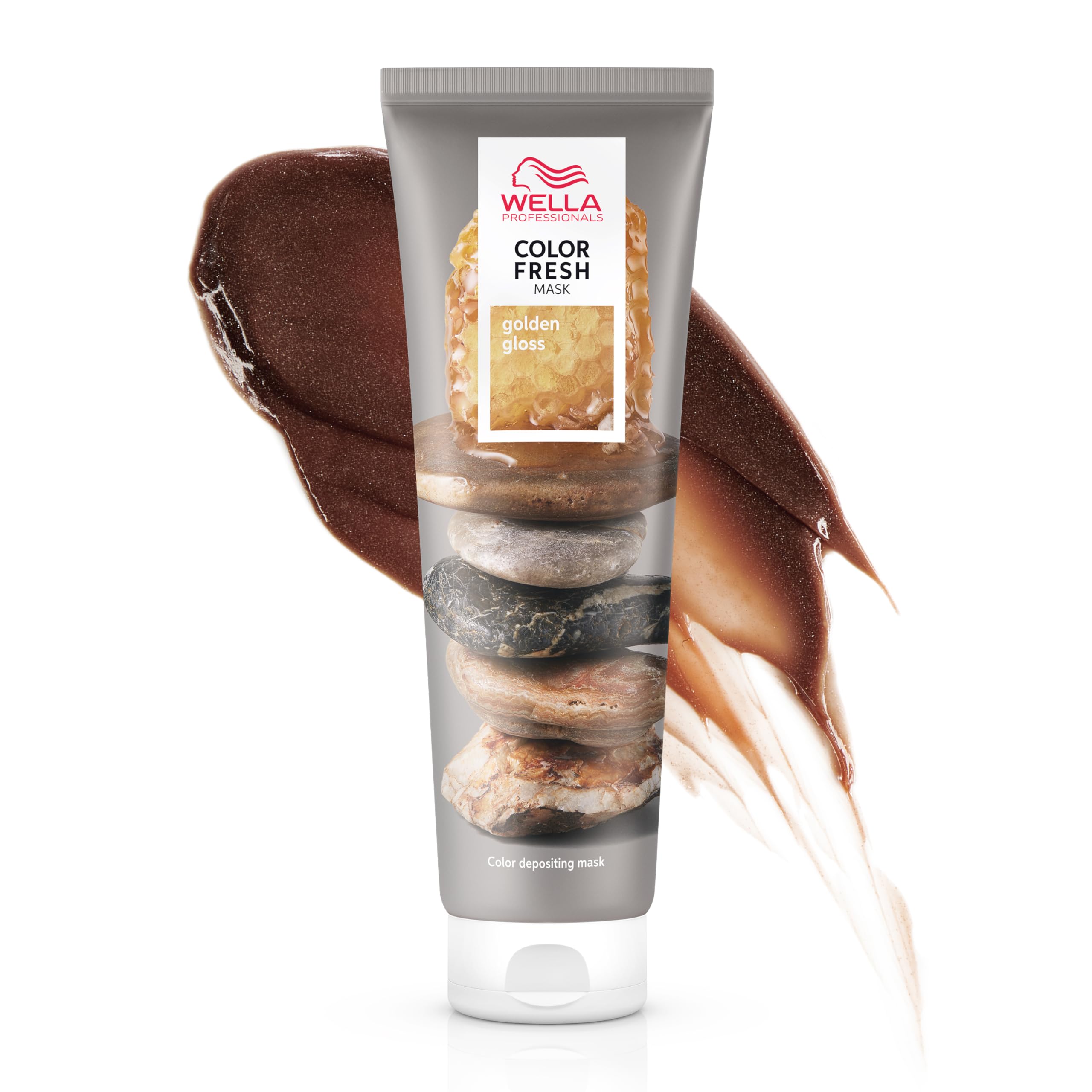 Photo 1 of Wella Professionals Color Fresh Mask | Golden Gloss | Natural Shade | Hair Color-Depositing Mask | Vegan Formula with Avocado Oil | Zero Damage | Silicone Free | 5 Fl Oz