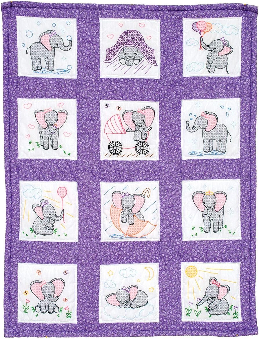 Jack Dempsey Needle Art Elephants Hand 