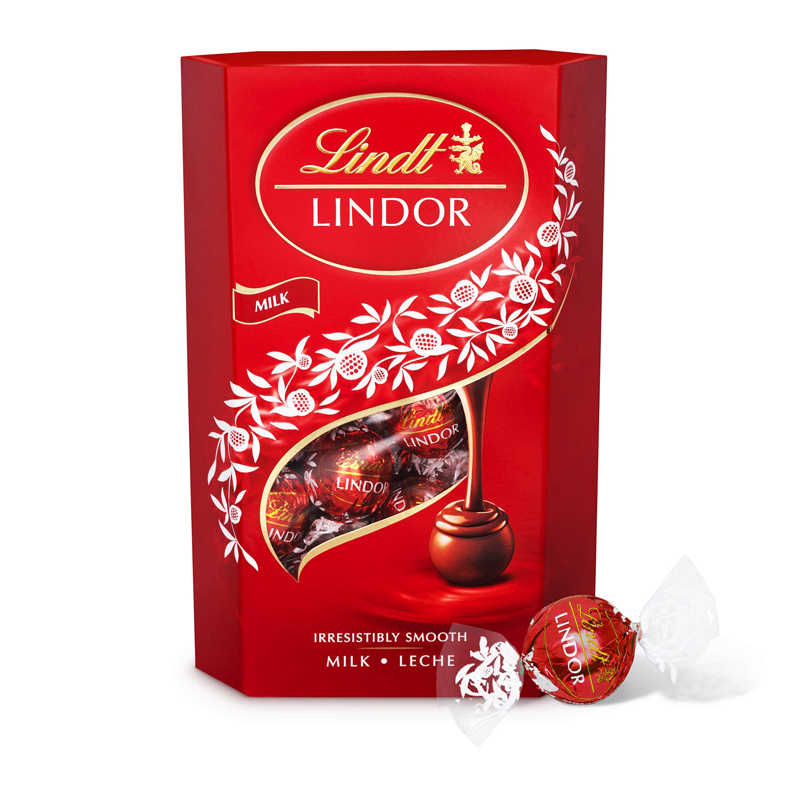 Lindt Lindor Milk Chocolate Truffles Box Approximately 26 Balls, 337