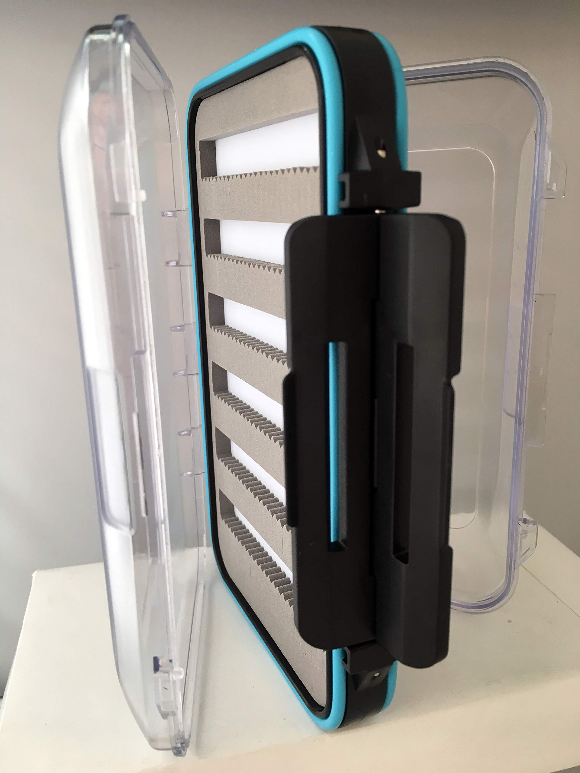 Fly Box High Capacity -Fly Fishing Box/Case Waterproof Double Sided Clear View and waterproof