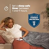 LIVIVO Electric Heated Blanket 160x130cm Ultra Soft Fleece 9 Heat Settings view 6