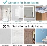 SAYAYO Black Self-Adhesive Toilet Roll Holder SUS304 Stainless Steel Wall view 6