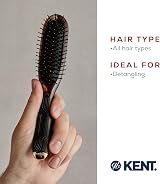 KENT Head Hog Hair Brush Gentle Detangling Fine Quill All Hair Types Rubber Grip view 6
