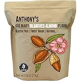 Anthony's Blanched Almond Flour, Culinary Grade, 5 lb, Extra-Finely Ground, Gluten Free, Non GMO, Keto Friendly
