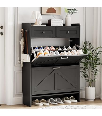 Amazon.com: IKEA Brusali Shoe Cabinet With 3 Compartments, White