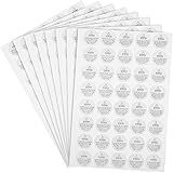 Candle Warning Stickers Candle Jar Container Labels Wax Melting Safety Stickers, 1.2 Inch Circles (320)