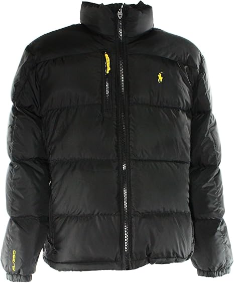 quilted ripstop down jacket polo