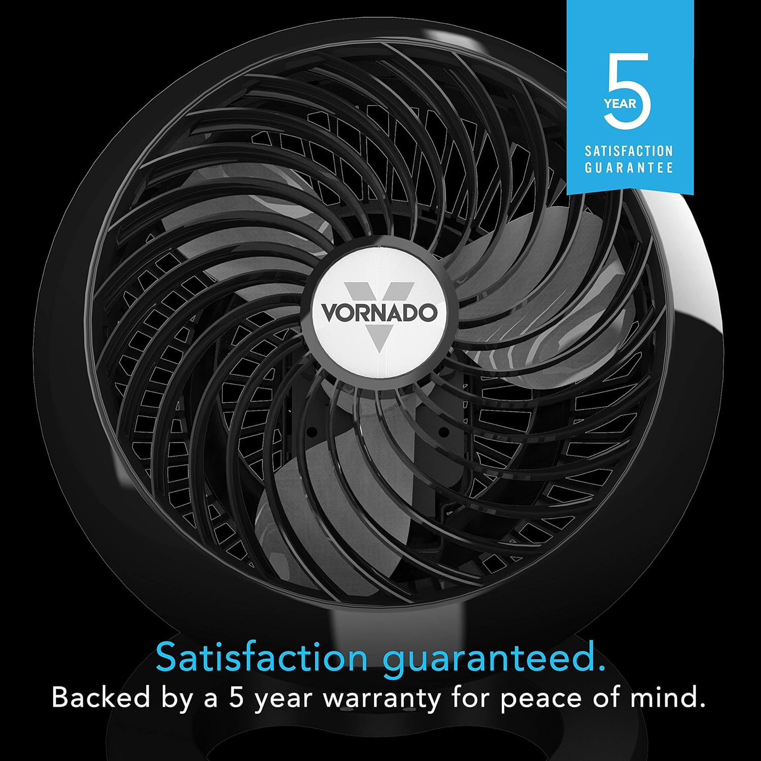 Vornado 460 Small Whole Room Air Circulator Fan with 3 Speeds, Black: Home & Kitchen