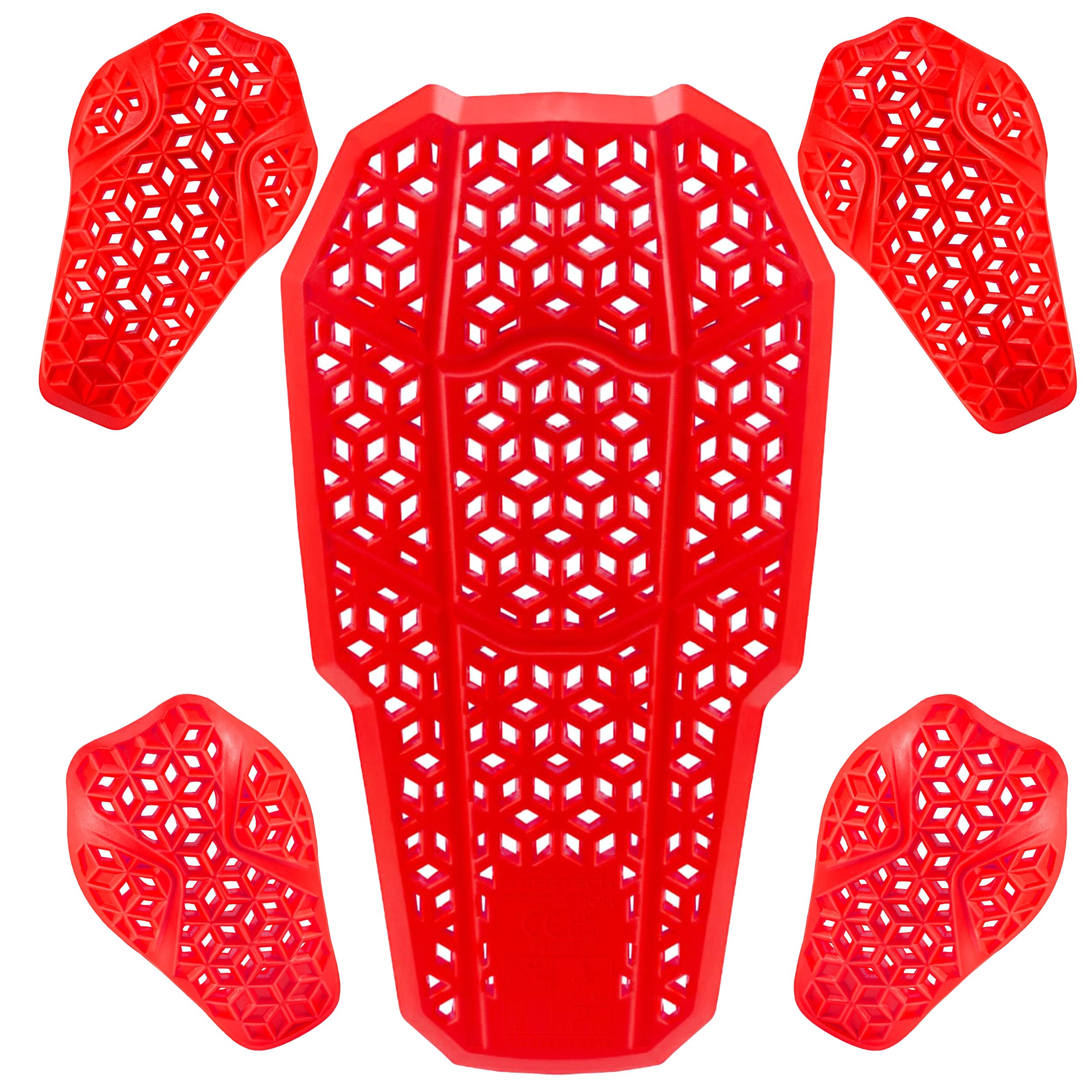 Photo 1 of CE Level 2 Certified Armor Pads, Level 2 Approved Back, Shoulder and Elbows Armor Protector Inserts for Motorcycle Jackets