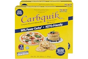Carbquik Biscuit & Baking Mix (3 lb) Mix for Keto Pancakes, Biscuits, Pizza Crust, Bread, and More - Keto Food - No Sugar - Low Carb - Nut Free Quick and Easy Keto Friendly Substitute for Baking Mix